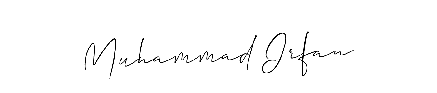 Design your own signature with our free online signature maker. With this signature software, you can create a handwritten (Allison_Script) signature for name Muhammad Irfan. Muhammad Irfan signature style 2 images and pictures png