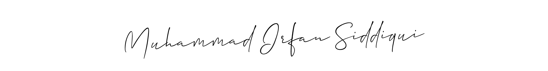 How to make Muhammad Irfan Siddiqui signature? Allison_Script is a professional autograph style. Create handwritten signature for Muhammad Irfan Siddiqui name. Muhammad Irfan Siddiqui signature style 2 images and pictures png