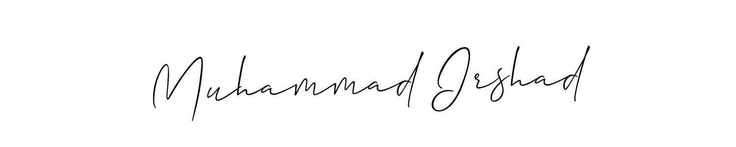 Muhammad Irshad stylish signature style. Best Handwritten Sign (Allison_Script) for my name. Handwritten Signature Collection Ideas for my name Muhammad Irshad. Muhammad Irshad signature style 2 images and pictures png