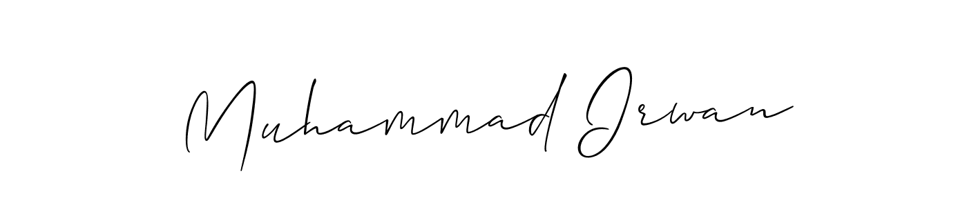 Design your own signature with our free online signature maker. With this signature software, you can create a handwritten (Allison_Script) signature for name Muhammad Irwan. Muhammad Irwan signature style 2 images and pictures png