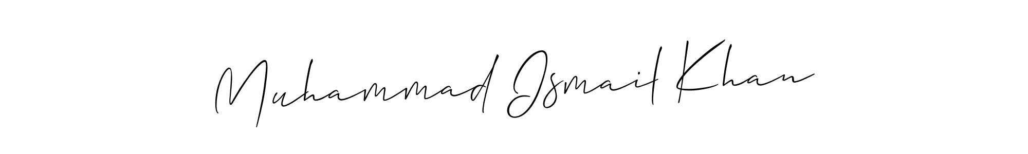 Create a beautiful signature design for name Muhammad Ismail Khan. With this signature (Allison_Script) fonts, you can make a handwritten signature for free. Muhammad Ismail Khan signature style 2 images and pictures png