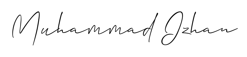 Designed for modern professionals: Muhammad Izhan name signature crafted with Allison_Script script. Ready for digital PDF workflows. Muhammad Izhan signature style 2 images and pictures png
