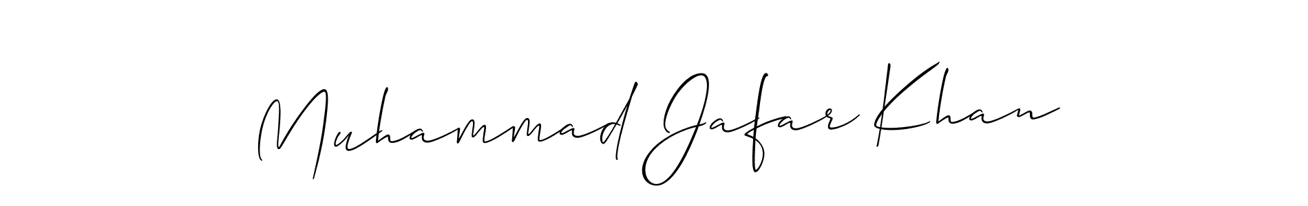 Also we have Muhammad Jafar Khan name is the best signature style. Create professional handwritten signature collection using Allison_Script autograph style. Muhammad Jafar Khan signature style 2 images and pictures png