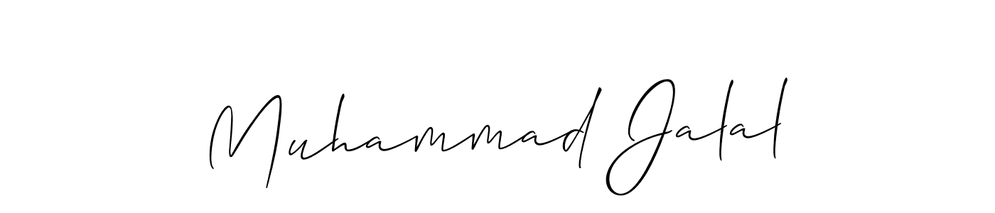 How to make Muhammad Jalal name signature. Use Allison_Script style for creating short signs online. This is the latest handwritten sign. Muhammad Jalal signature style 2 images and pictures png