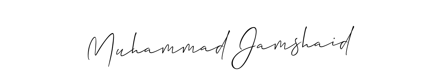 How to make Muhammad Jamshaid signature? Allison_Script is a professional autograph style. Create handwritten signature for Muhammad Jamshaid name. Muhammad Jamshaid signature style 2 images and pictures png