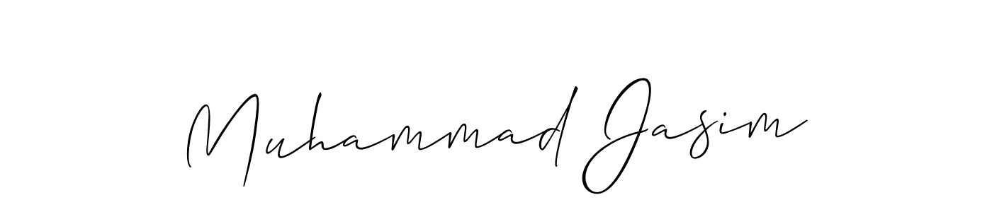 How to make Muhammad Jasim signature? Allison_Script is a professional autograph style. Create handwritten signature for Muhammad Jasim name. Muhammad Jasim signature style 2 images and pictures png