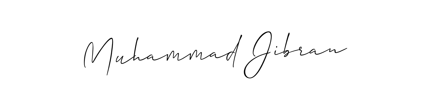 How to make Muhammad Jibran signature? Allison_Script is a professional autograph style. Create handwritten signature for Muhammad Jibran name. Muhammad Jibran signature style 2 images and pictures png