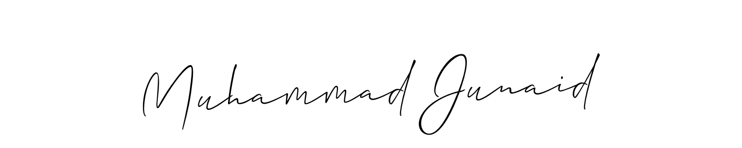 Muhammad Junaid stylish signature style. Best Handwritten Sign (Allison_Script) for my name. Handwritten Signature Collection Ideas for my name Muhammad Junaid. Muhammad Junaid signature style 2 images and pictures png