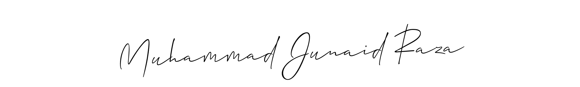 How to make Muhammad Junaid Raza signature? Allison_Script is a professional autograph style. Create handwritten signature for Muhammad Junaid Raza name. Muhammad Junaid Raza signature style 2 images and pictures png