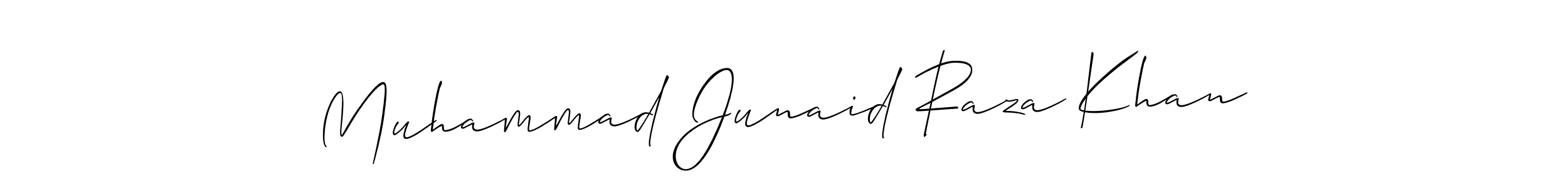 Design your own signature with our free online signature maker. With this signature software, you can create a handwritten (Allison_Script) signature for name Muhammad Junaid Raza Khan. Muhammad Junaid Raza Khan signature style 2 images and pictures png