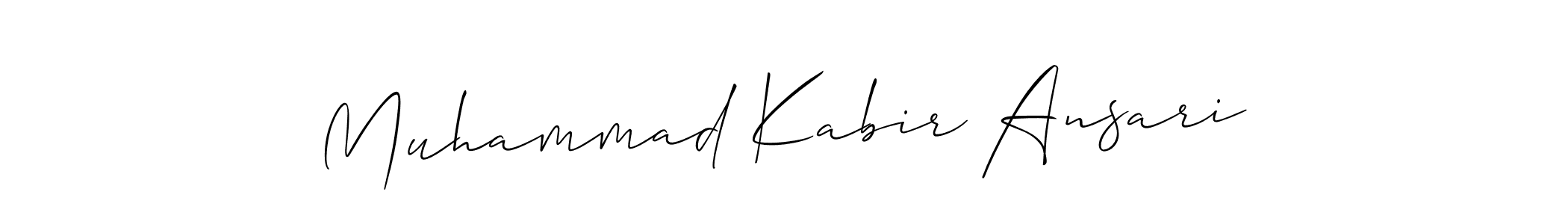 Also we have Muhammad Kabir Ansari name is the best signature style. Create professional handwritten signature collection using Allison_Script autograph style. Muhammad Kabir Ansari signature style 2 images and pictures png