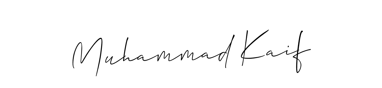 Create a beautiful signature design for name Muhammad Kaif. With this signature (Allison_Script) fonts, you can make a handwritten signature for free. Muhammad Kaif signature style 2 images and pictures png