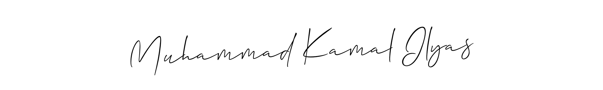 You should practise on your own different ways (Allison_Script) to write your name (Muhammad Kamal Ilyas) in signature. don't let someone else do it for you. Muhammad Kamal Ilyas signature style 2 images and pictures png