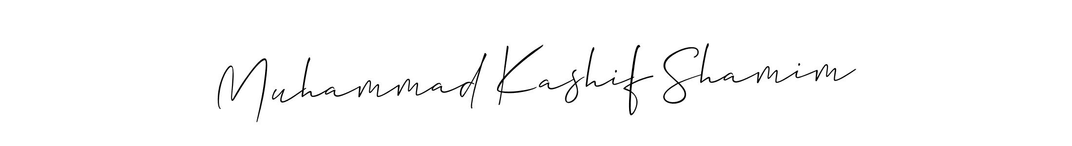 Muhammad Kashif Shamim stylish signature style. Best Handwritten Sign (Allison_Script) for my name. Handwritten Signature Collection Ideas for my name Muhammad Kashif Shamim. Muhammad Kashif Shamim signature style 2 images and pictures png