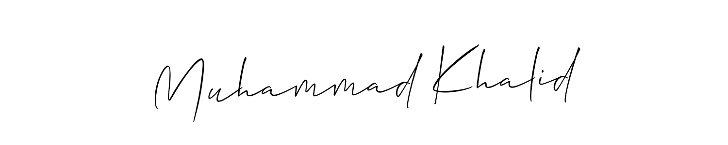 Best and Professional Signature Style for Muhammad Khalid. Allison_Script Best Signature Style Collection. Muhammad Khalid signature style 2 images and pictures png