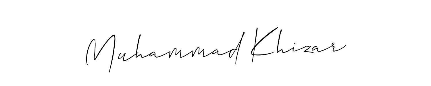 Best and Professional Signature Style for Muhammad Khizar. Allison_Script Best Signature Style Collection. Muhammad Khizar signature style 2 images and pictures png