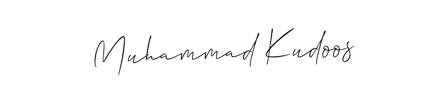 Design your own signature with our free online signature maker. With this signature software, you can create a handwritten (Allison_Script) signature for name Muhammad Kudoos. Muhammad Kudoos signature style 2 images and pictures png