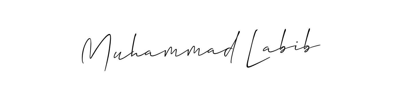 It looks lik you need a new signature style for name Muhammad Labib. Design unique handwritten (Allison_Script) signature with our free signature maker in just a few clicks. Muhammad Labib signature style 2 images and pictures png