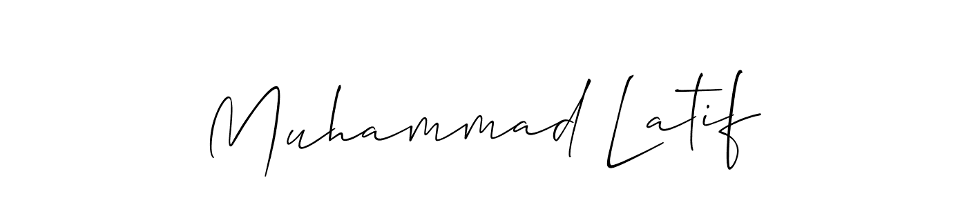 Design your own signature with our free online signature maker. With this signature software, you can create a handwritten (Allison_Script) signature for name Muhammad Latif. Muhammad Latif signature style 2 images and pictures png