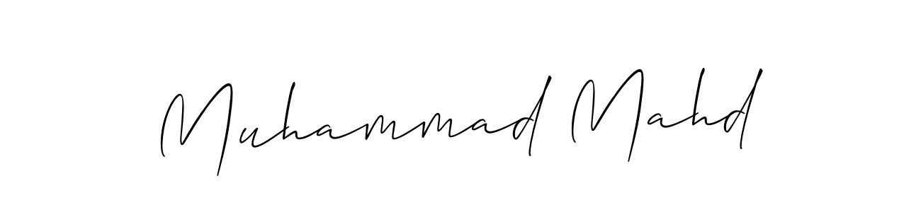 How to make Muhammad Mahd signature? Allison_Script is a professional autograph style. Create handwritten signature for Muhammad Mahd name. Muhammad Mahd signature style 2 images and pictures png