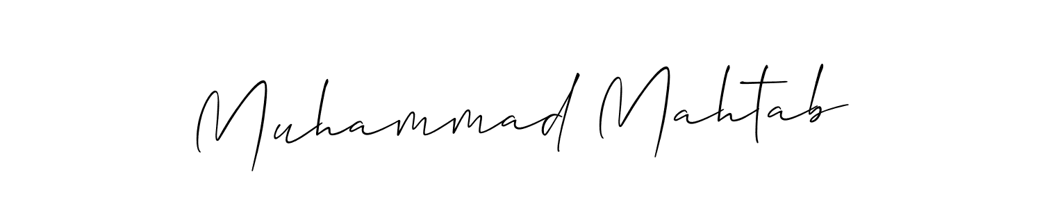 Make a beautiful signature design for name Muhammad Mahtab. With this signature (Allison_Script) style, you can create a handwritten signature for free. Muhammad Mahtab signature style 2 images and pictures png