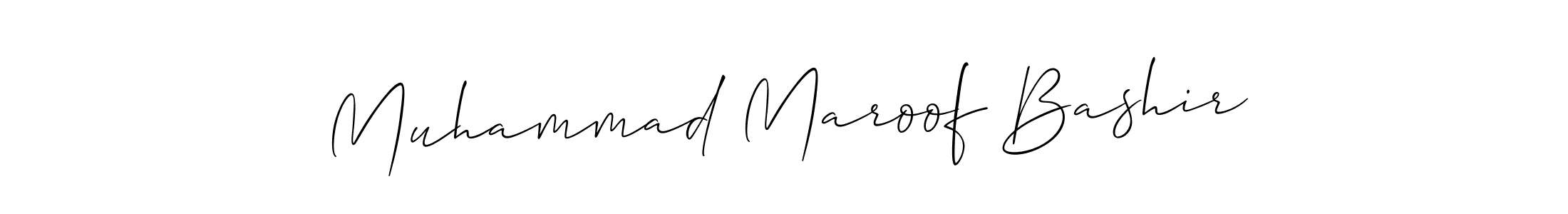 You can use this online signature creator to create a handwritten signature for the name Muhammad Maroof Bashir. This is the best online autograph maker. Muhammad Maroof Bashir signature style 2 images and pictures png