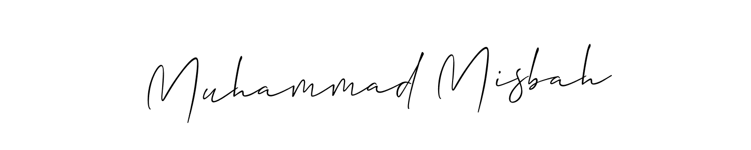 How to make Muhammad Misbah name signature. Use Allison_Script style for creating short signs online. This is the latest handwritten sign. Muhammad Misbah signature style 2 images and pictures png