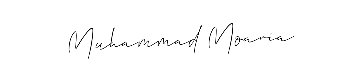 Similarly Allison_Script is the best handwritten signature design. Signature creator online .You can use it as an online autograph creator for name Muhammad Moavia. Muhammad Moavia signature style 2 images and pictures png