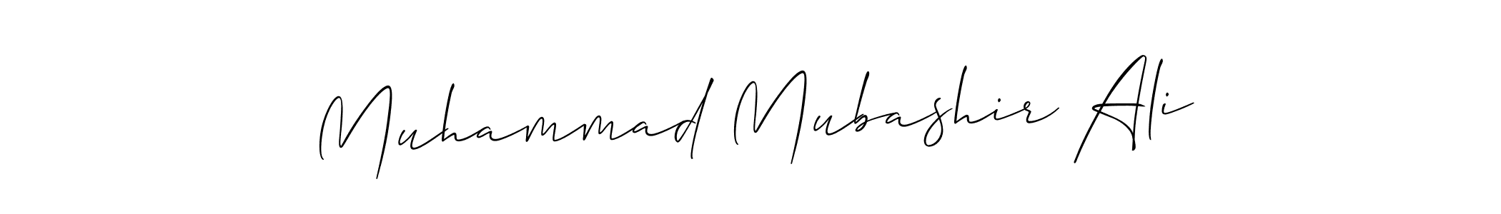 Design your own signature with our free online signature maker. With this signature software, you can create a handwritten (Allison_Script) signature for name Muhammad Mubashir Ali. Muhammad Mubashir Ali signature style 2 images and pictures png