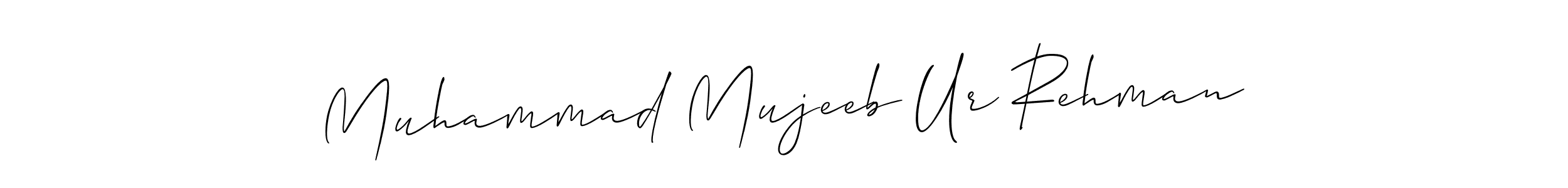 The best way (Allison_Script) to make a short signature is to pick only two or three words in your name. The name Muhammad Mujeeb Ur Rehman include a total of six letters. For converting this name. Muhammad Mujeeb Ur Rehman signature style 2 images and pictures png