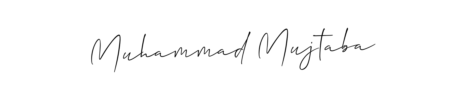 Use a signature maker to create a handwritten signature online. With this signature software, you can design (Allison_Script) your own signature for name Muhammad Mujtaba. Muhammad Mujtaba signature style 2 images and pictures png