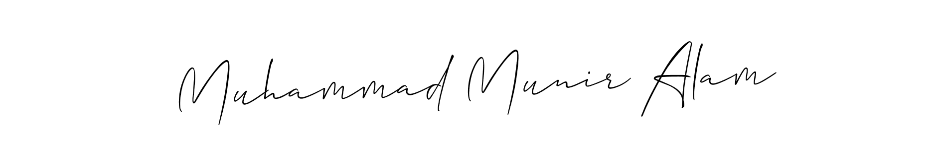 Design your own signature with our free online signature maker. With this signature software, you can create a handwritten (Allison_Script) signature for name Muhammad Munir Alam. Muhammad Munir Alam signature style 2 images and pictures png