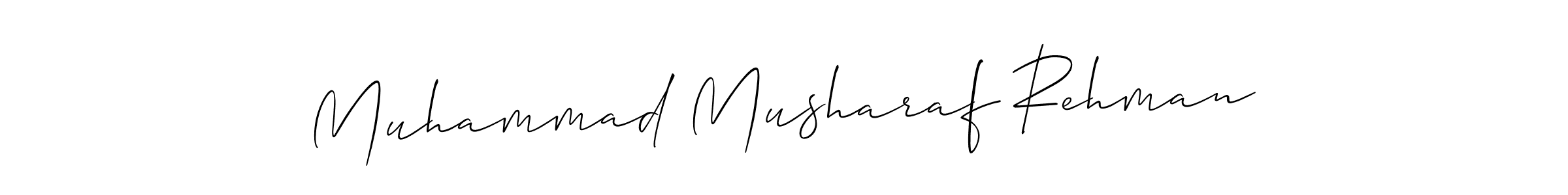 Create a beautiful signature design for name Muhammad Musharaf Rehman. With this signature (Allison_Script) fonts, you can make a handwritten signature for free. Muhammad Musharaf Rehman signature style 2 images and pictures png