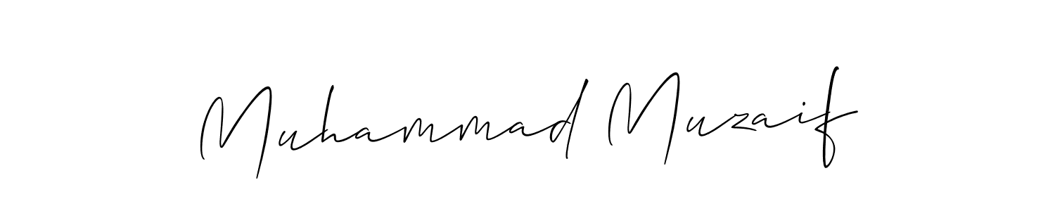 It looks lik you need a new signature style for name Muhammad Muzaif. Design unique handwritten (Allison_Script) signature with our free signature maker in just a few clicks. Muhammad Muzaif signature style 2 images and pictures png