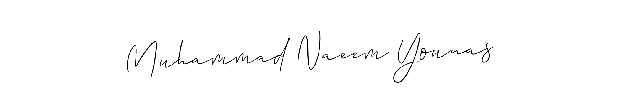 You should practise on your own different ways (Allison_Script) to write your name (Muhammad Naeem Younas) in signature. don't let someone else do it for you. Muhammad Naeem Younas signature style 2 images and pictures png