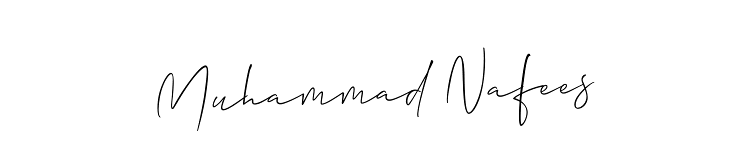 Make a short Muhammad Nafees signature style. Manage your documents anywhere anytime using Allison_Script. Create and add eSignatures, submit forms, share and send files easily. Muhammad Nafees signature style 2 images and pictures png
