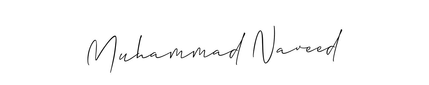 Also we have Muhammad Naveed name is the best signature style. Create professional handwritten signature collection using Allison_Script autograph style. Muhammad Naveed signature style 2 images and pictures png