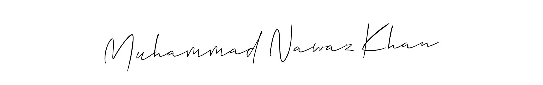 Make a beautiful signature design for name Muhammad Nawaz Khan. With this signature (Allison_Script) style, you can create a handwritten signature for free. Muhammad Nawaz Khan signature style 2 images and pictures png