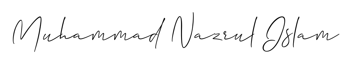 This is the best signature style for the Muhammad Nazrul Islam name. Also you like these signature font (Allison_Script). Mix name signature. Muhammad Nazrul Islam signature style 2 images and pictures png