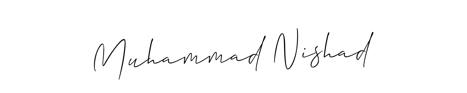 Check out images of Autograph of Muhammad Nishad name. Actor Muhammad Nishad Signature Style. Allison_Script is a professional sign style online. Muhammad Nishad signature style 2 images and pictures png