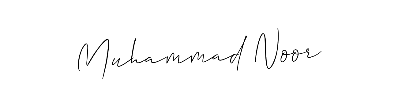 How to make Muhammad Noor signature? Allison_Script is a professional autograph style. Create handwritten signature for Muhammad Noor name. Muhammad Noor signature style 2 images and pictures png