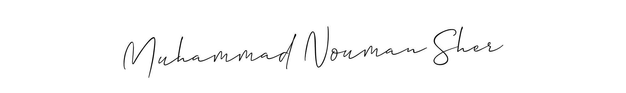 Design your own signature with our free online signature maker. With this signature software, you can create a handwritten (Allison_Script) signature for name Muhammad Nouman Sher. Muhammad Nouman Sher signature style 2 images and pictures png