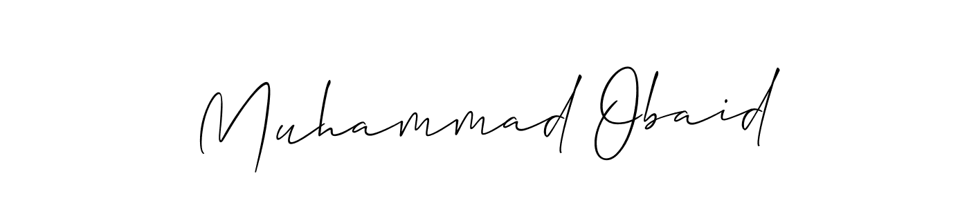 It looks lik you need a new signature style for name Muhammad Obaid. Design unique handwritten (Allison_Script) signature with our free signature maker in just a few clicks. Muhammad Obaid signature style 2 images and pictures png