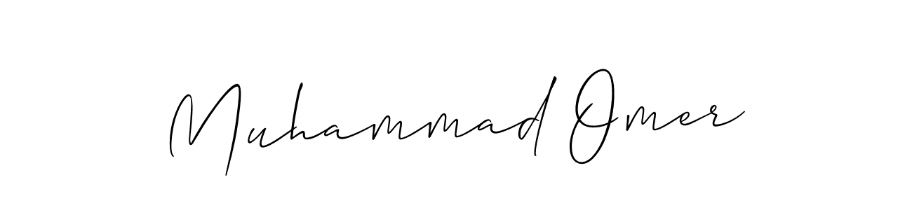 Allison_Script is a professional signature style that is perfect for those who want to add a touch of class to their signature. It is also a great choice for those who want to make their signature more unique. Get Muhammad Omer name to fancy signature for free. Muhammad Omer signature style 2 images and pictures png
