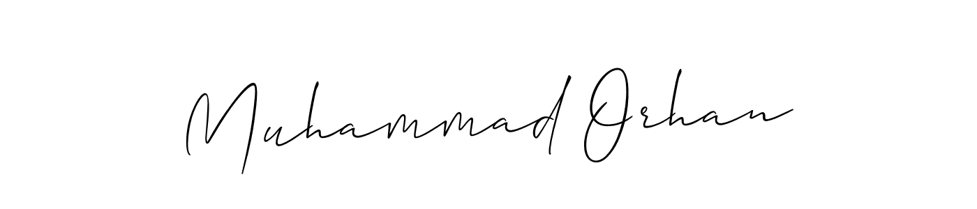 Make a beautiful signature design for name Muhammad Orhan. With this signature (Allison_Script) style, you can create a handwritten signature for free. Muhammad Orhan signature style 2 images and pictures png