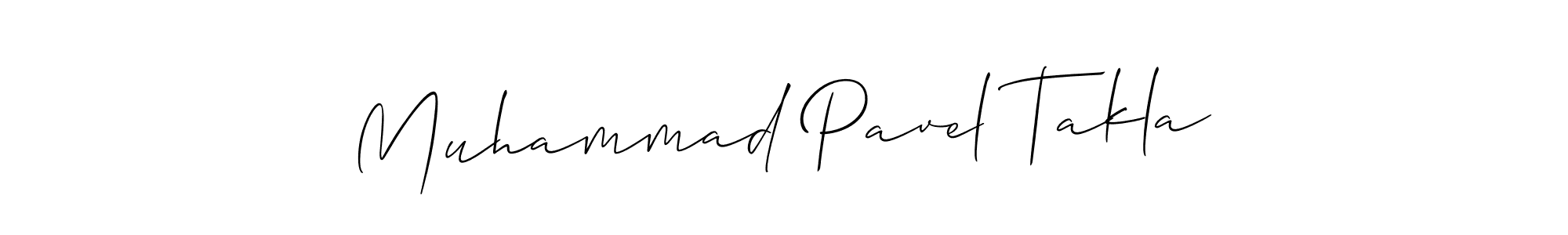 You should practise on your own different ways (Allison_Script) to write your name (Muhammad Pavel Takla) in signature. don't let someone else do it for you. Muhammad Pavel Takla signature style 2 images and pictures png