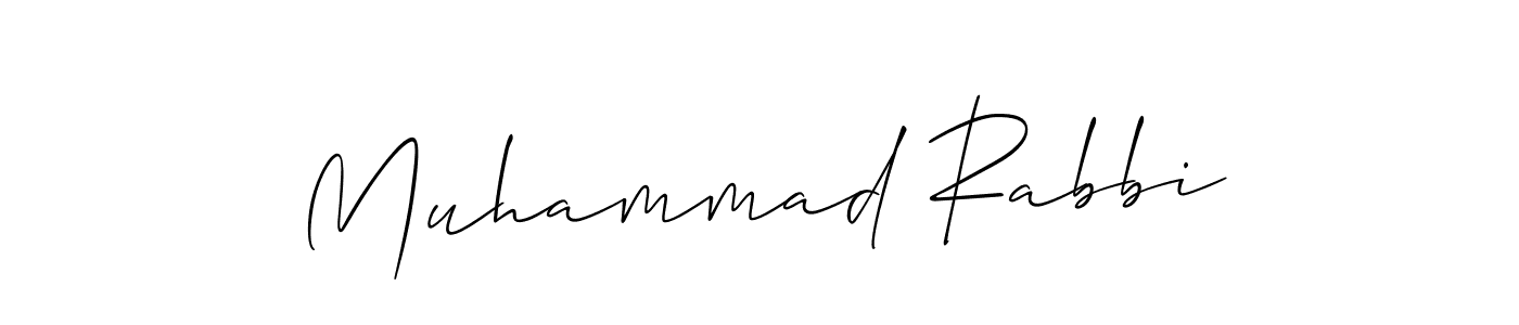 Make a beautiful signature design for name Muhammad Rabbi. With this signature (Allison_Script) style, you can create a handwritten signature for free. Muhammad Rabbi signature style 2 images and pictures png