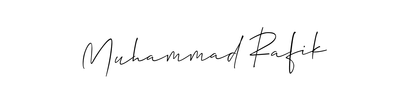 This is the best signature style for the Muhammad Rafik name. Also you like these signature font (Allison_Script). Mix name signature. Muhammad Rafik signature style 2 images and pictures png