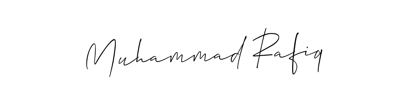 if you are searching for the best signature style for your name Muhammad Rafiq. so please give up your signature search. here we have designed multiple signature styles  using Allison_Script. Muhammad Rafiq signature style 2 images and pictures png