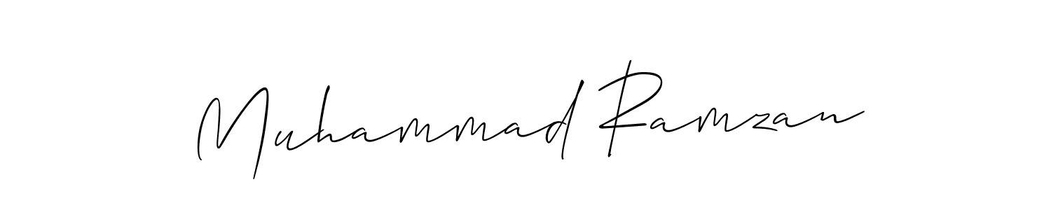 You should practise on your own different ways (Allison_Script) to write your name (Muhammad Ramzan) in signature. don't let someone else do it for you. Muhammad Ramzan signature style 2 images and pictures png